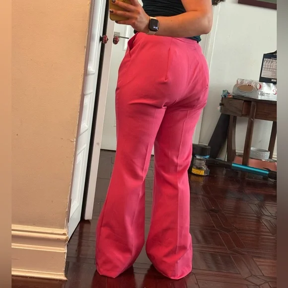 💥GGG SALE💥ASOS Bright Pink Wide Leg Pants - Picture 6 of 11